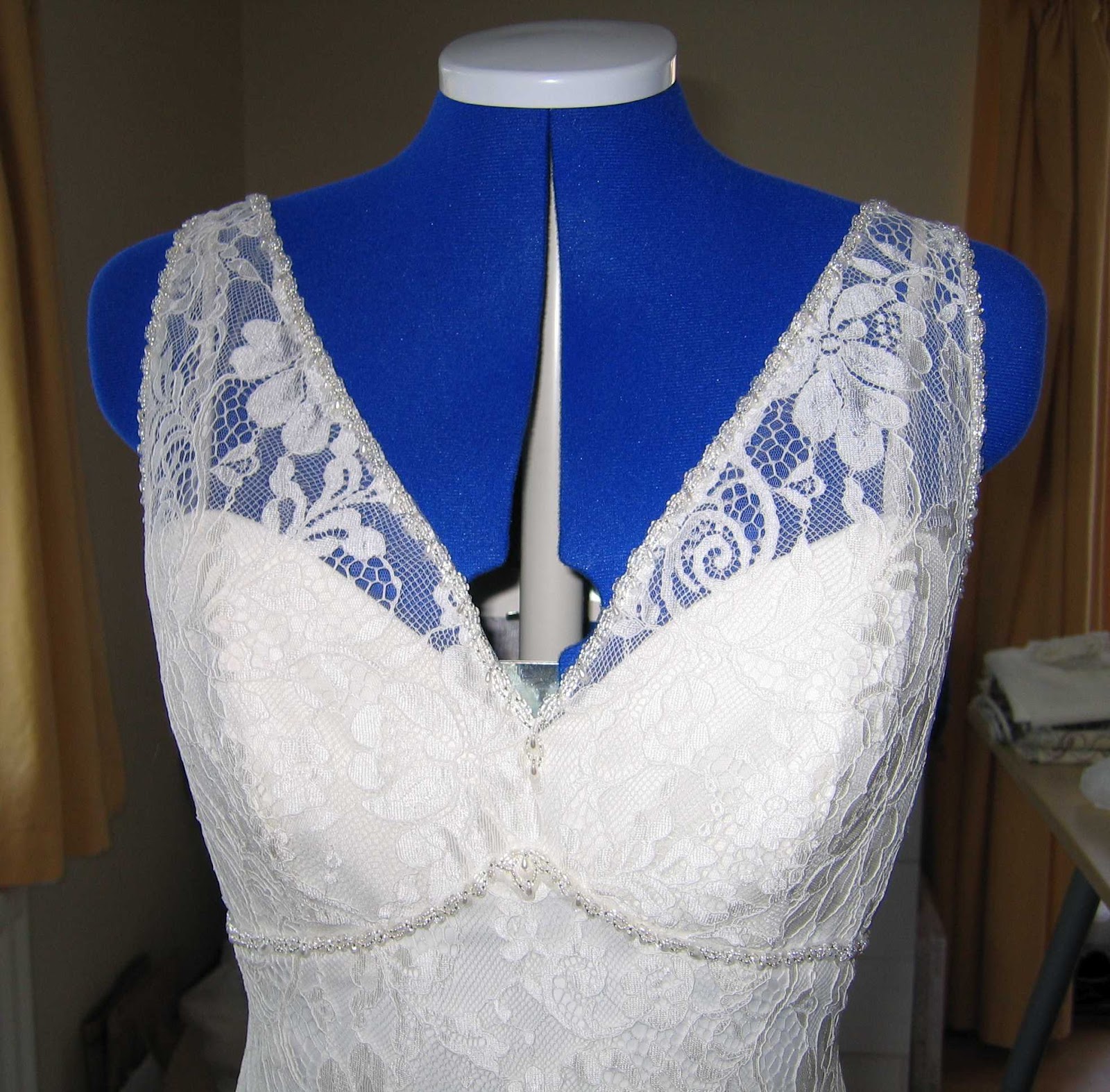 Black Tulip Altering C's wedding dress