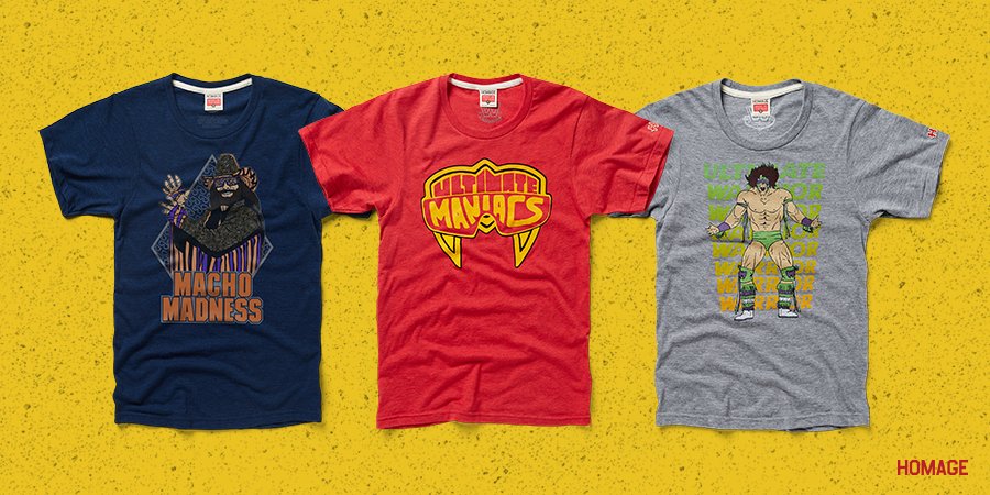 The Blot Says Wwe Ultimate Maniacs T Shirt Collection By Homage