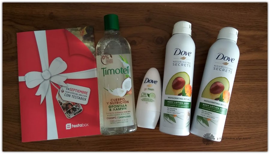 Unboxing Testabox Septiembre especial Unilever