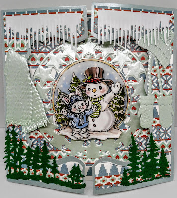 Christmas Corners PEEL OFF STICKERS Bell Tree Snowflakes Dainty Cardmaking