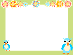 borders owl clip frame border clipart paper digital scrapbooking frames children owls printable background kid transparent meinlilapark column designs class