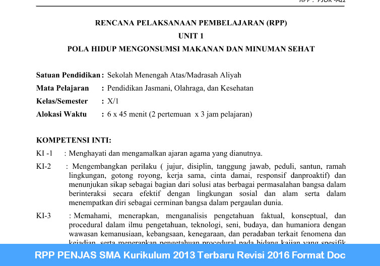 Contoh Rpp K13 Sma Guru Ilmu Sosial