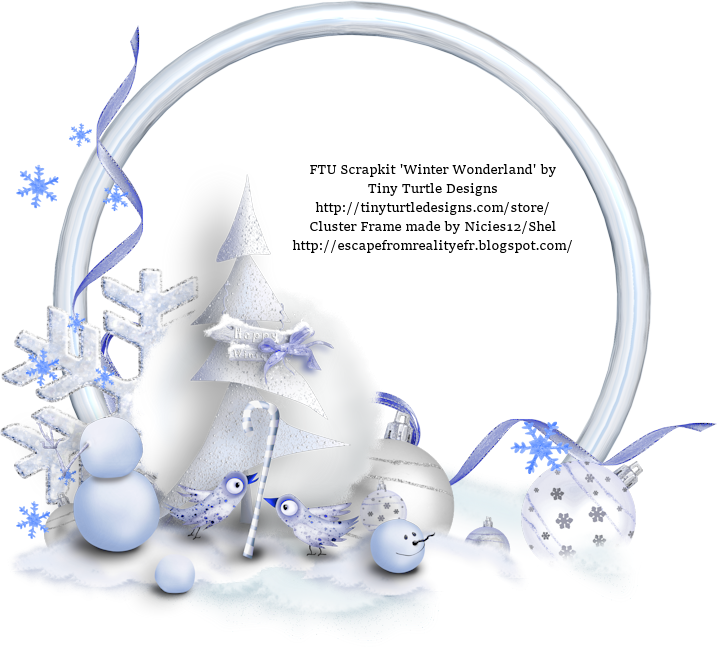 Escape From Reality Blog FTU "Winter Wonderland" Clusters & Cluster Frames
