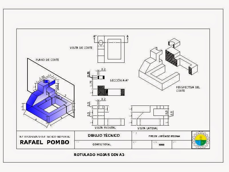 DIBUJO TÉCNICO GRADO DÉCIMO CORTES Y SECCIONES DIBUJO TÉCNICO GRADO DÉCIMO CORTES Y SECCIONES