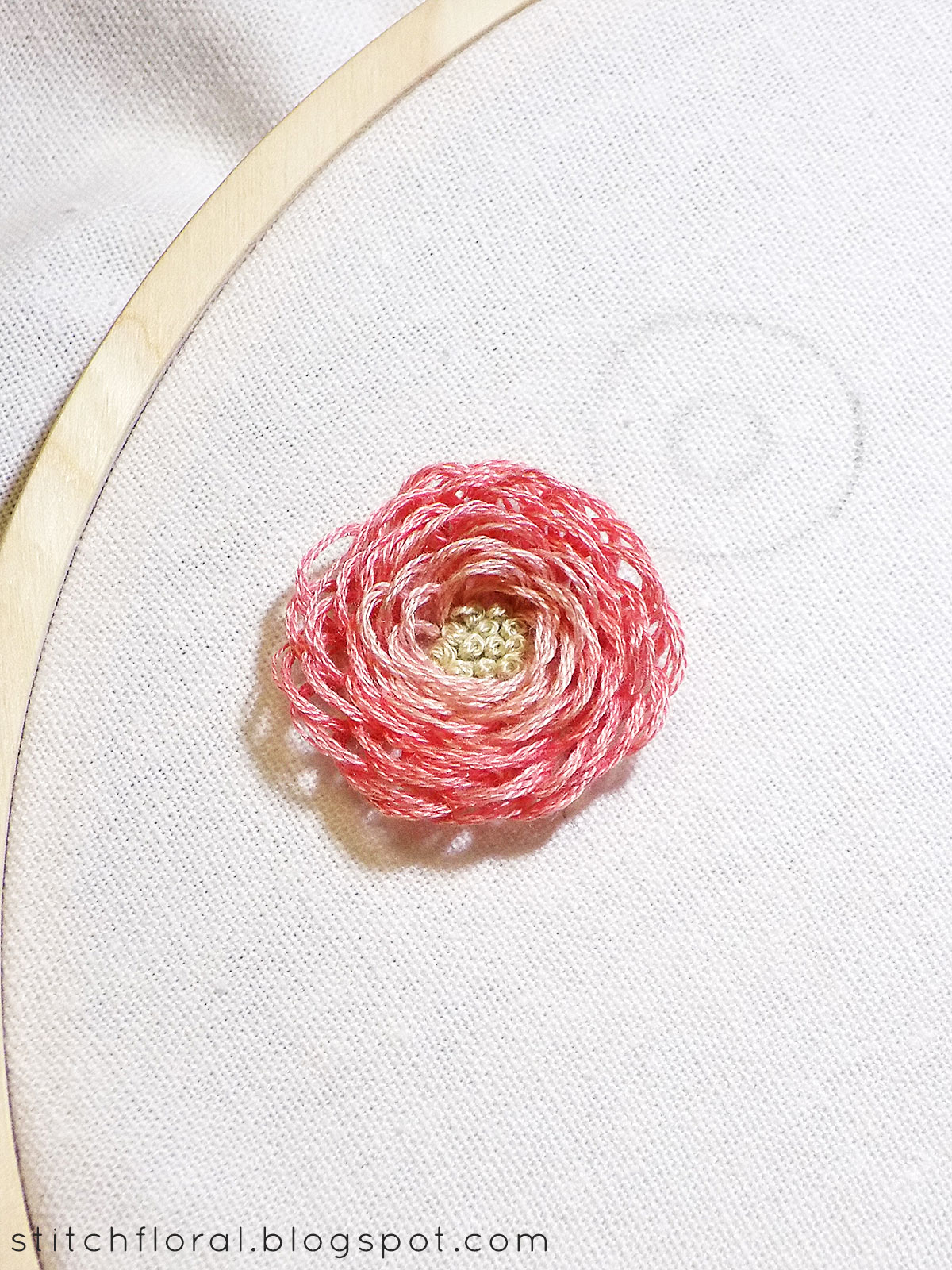 Looped blanket & turkey stitch flowers tutorial Stitch Floral