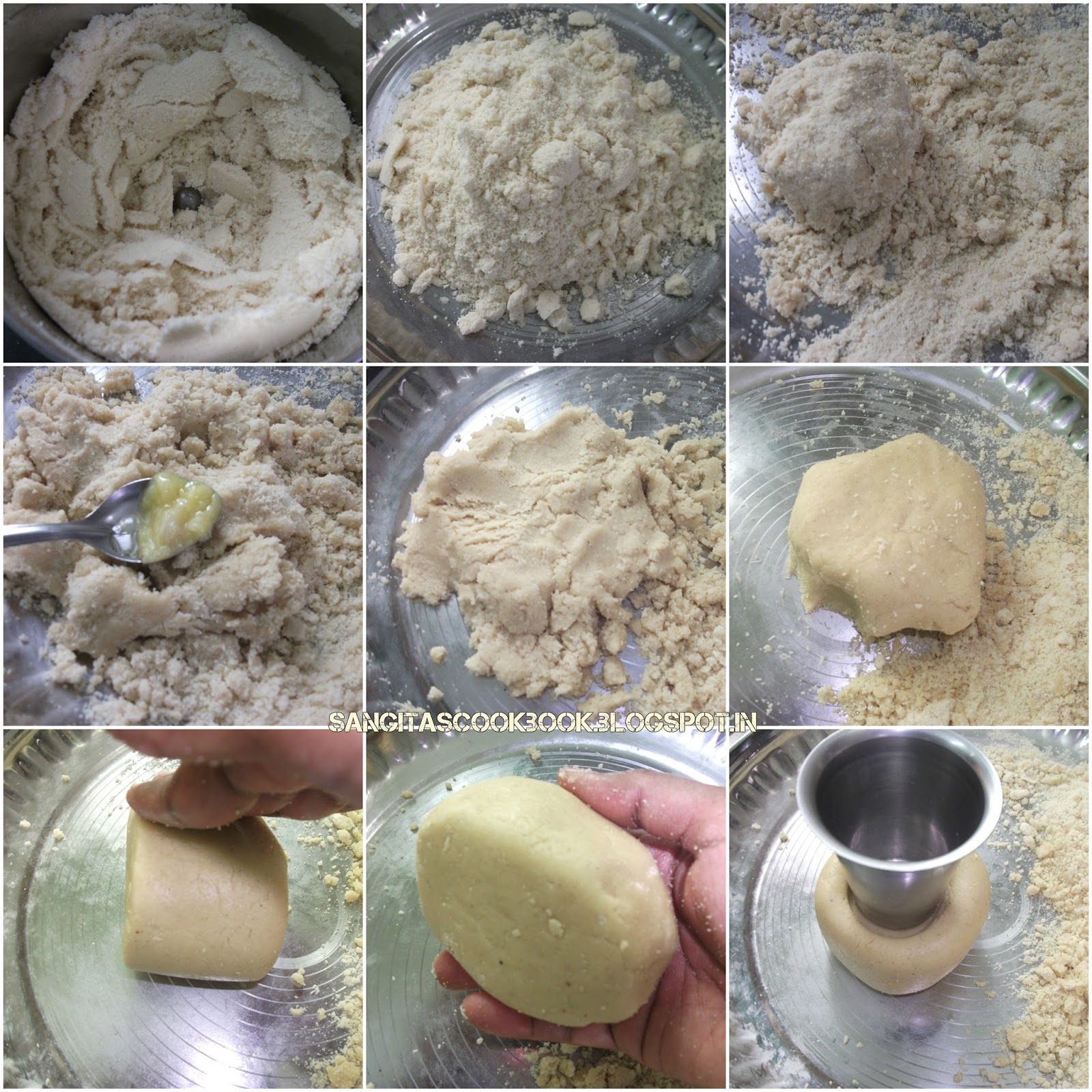 Sangita's Cookbook Maavilakku / Vilakku Maavu / Rice Flour Lamp Recipe