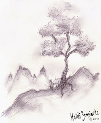 mountain tree sketch drawing sketches trees roots drawings pencil road especially heidischwartz roads sketching copy painting heidi schwartz mirrors trucks