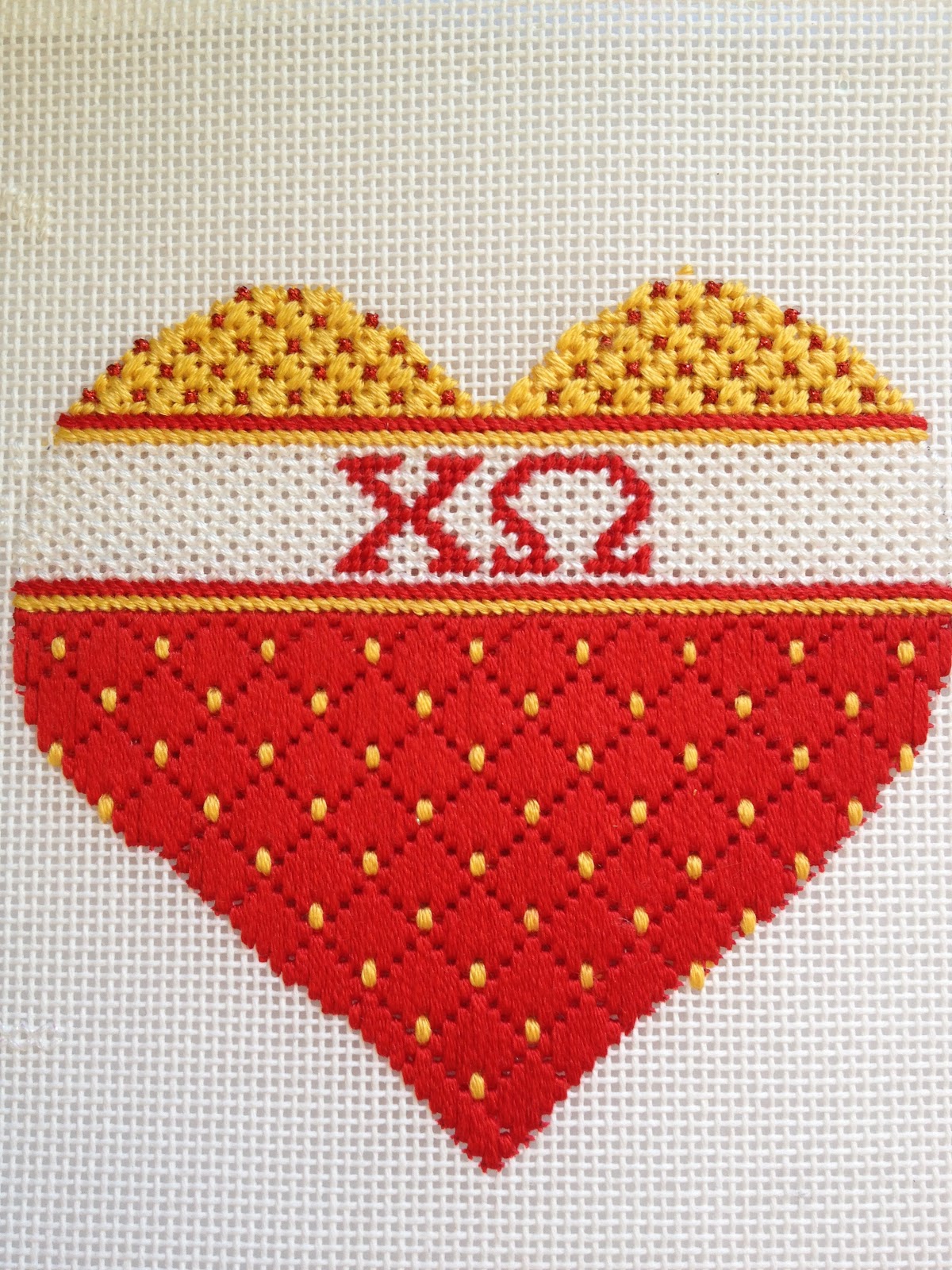 steph's stitching Hearts Afire