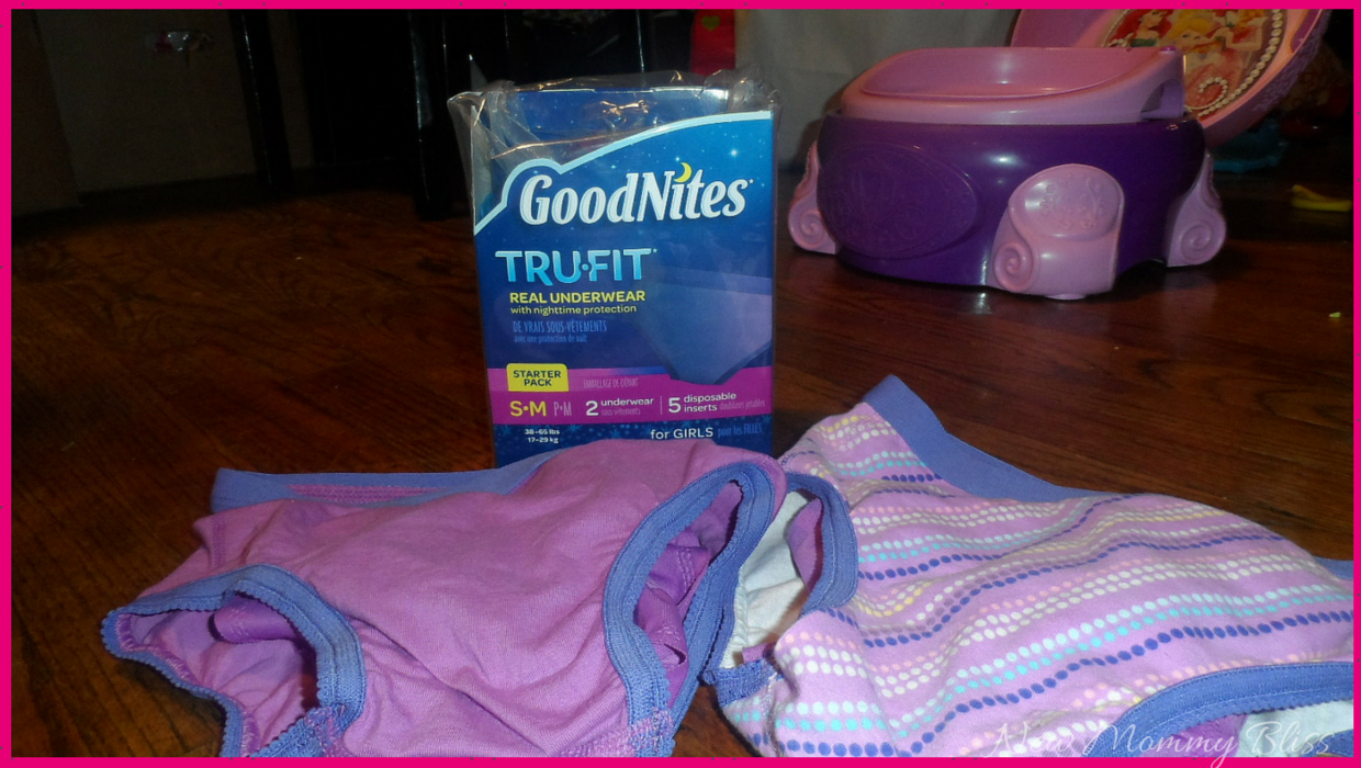 4 Potty-training tips and how GoodNites TruFit Gets us through the night! 