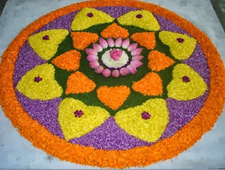Flower Rangoli Designs for Diwali 2013