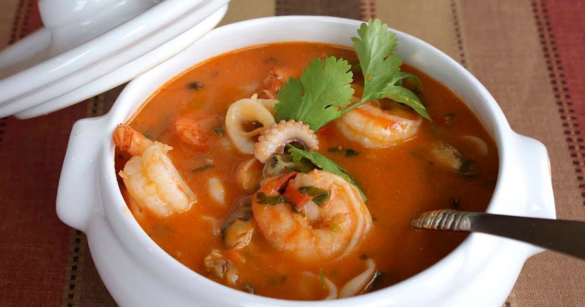 El Salvador Receta de sopa de Mariscos