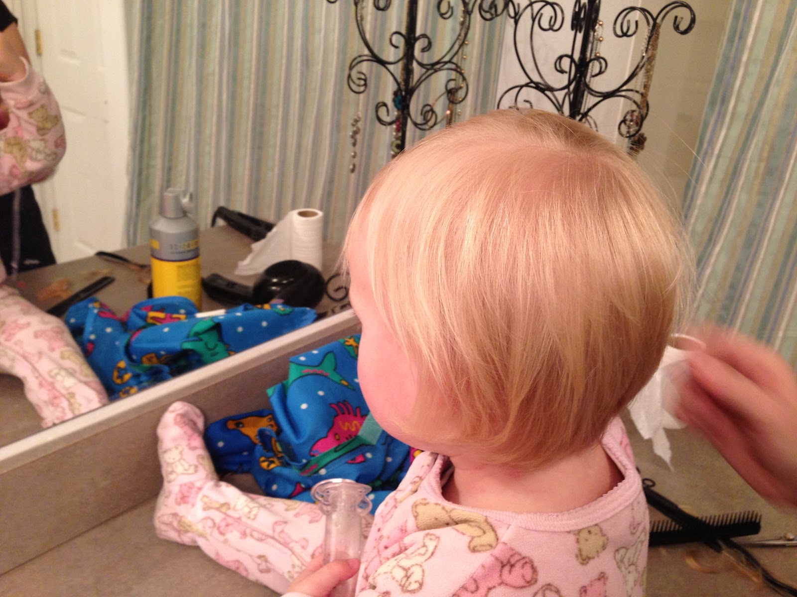 A Day in the Life of the Wood's Before & After Snapshot 785 Hazel's First Hair Cut