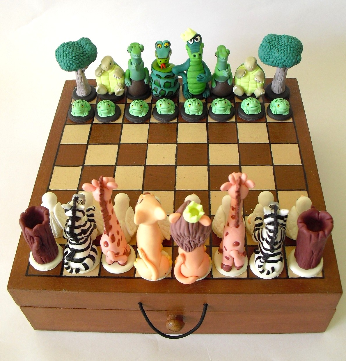 Biscuichos: Jogo xadrez Animal