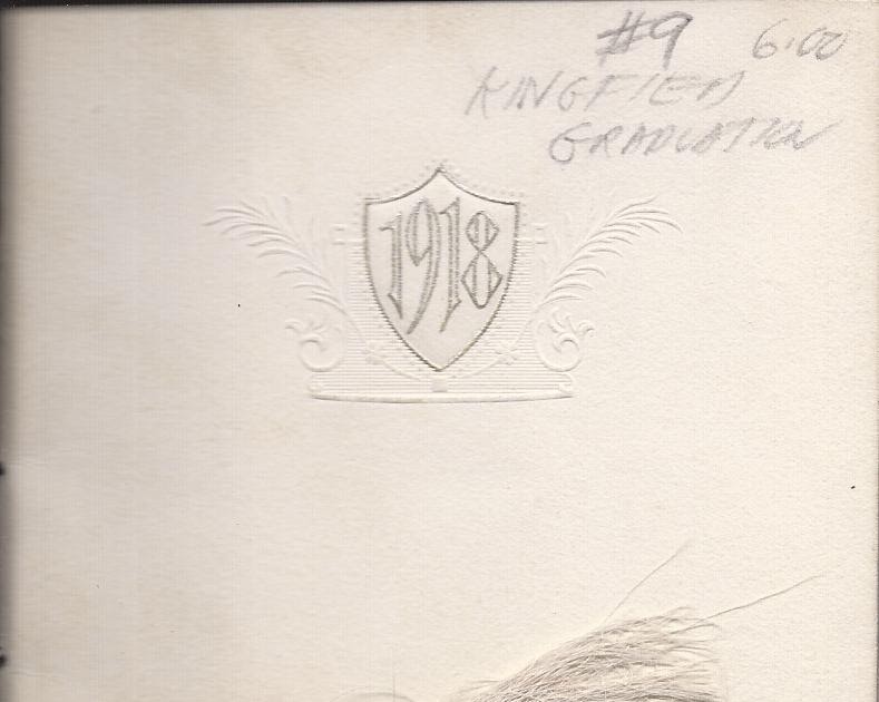 Heirlooms Reunited 1918 Graduation Program, Kingfield, Maine High School