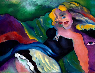 Abstract Colorful Woman