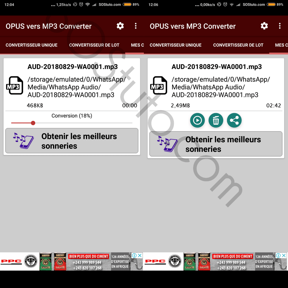 حل لمشاكل التقنية في موريتانيا كيفية تحويل ملف صوتي Opus في الواتساب إلى Mp3 او تشغيله من دون واتساب