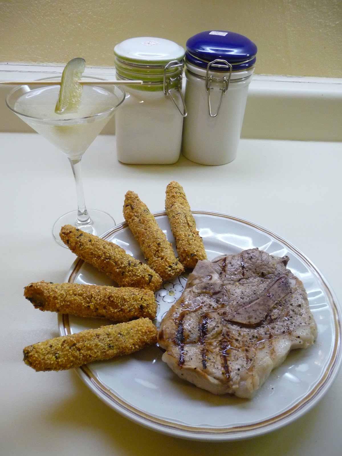 Princeton Eats Portland Pickle Themed Dinner Pork Chops Brined in