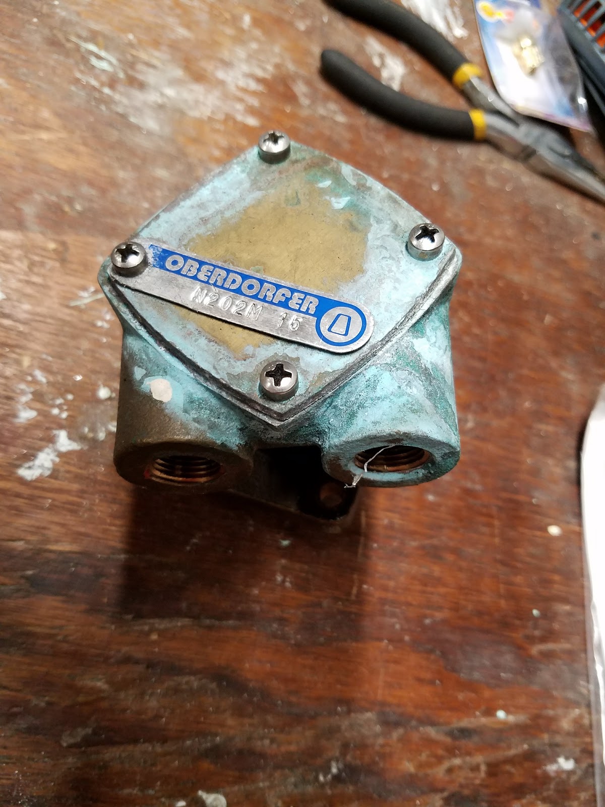 Eximius from the beginning Rebuilding the Raw Water Pump