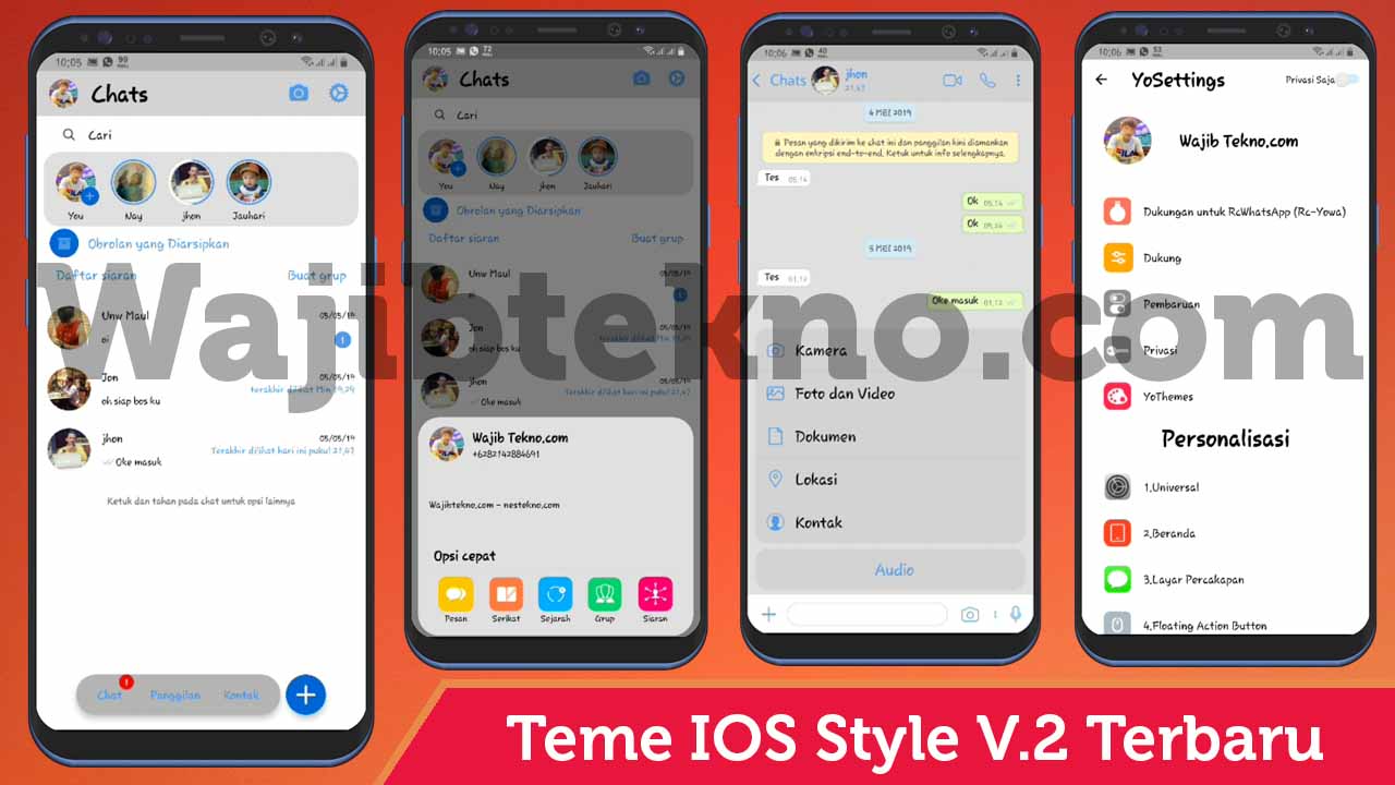 Download Tema Whatsapp Ios Xml Warna Putih Theme Original Iphone Terbaru 2019