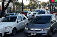 El Palomar. Taxistas de Morón se concentraron contra la Competencia Desleal y los Negociados Espurios del Gobierno de Tagliaferro.