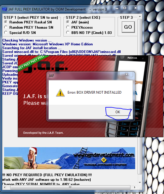 Jaf pkey emulator for windows 7