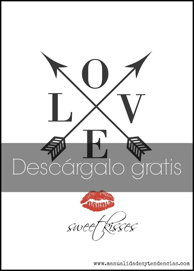 Imprimible con la palabra Love para decorar el salón