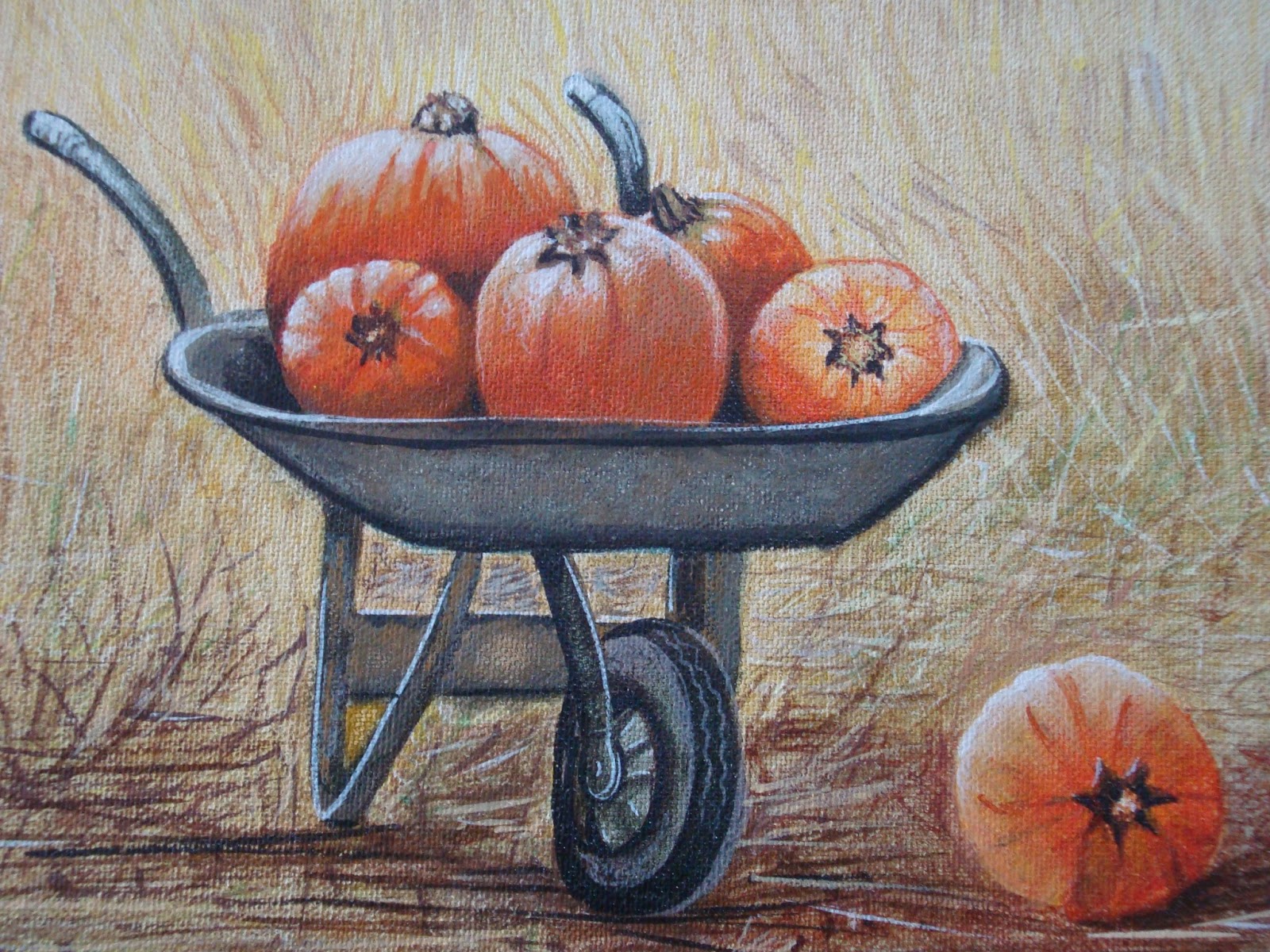 Pintura al Temple de los Alumnos de la Academia Academia de Arte Alvarado