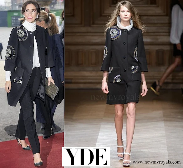 Crown Princess Mary wore YDE Coat - Spring  Summer 2016
