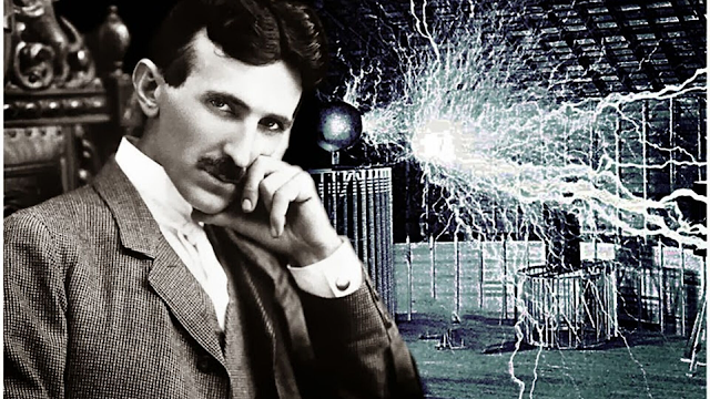 Tesla-and-his-electricity-apparatus.