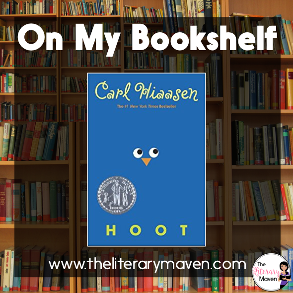 On My Bookshelf Hoot by Carl Hiaasen The Literary Maven