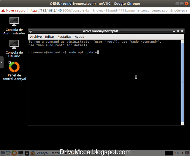 Actualizamos por consola nuestro Zentyal Server Actualizamos por consola nuestro Zentyal Server