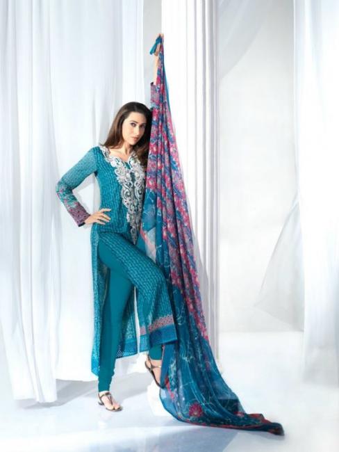 Karishma Kapoor1 - Karishma Kapoor photoshoot for Crescent Lawn 2012 