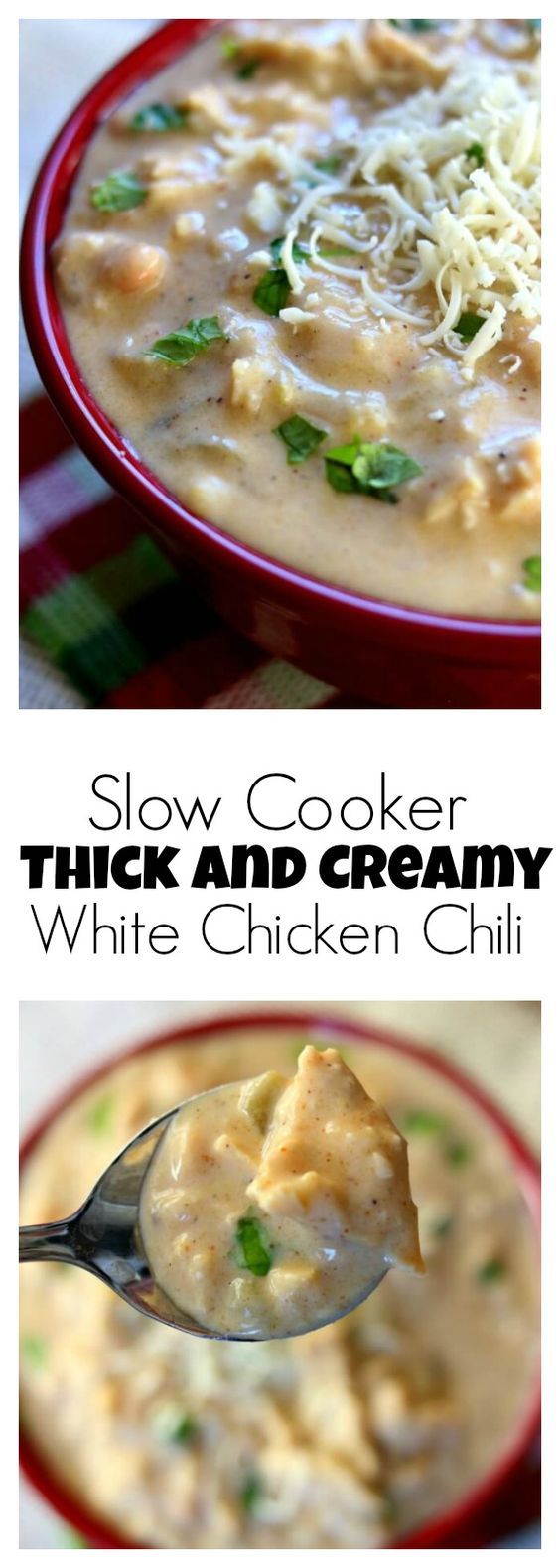 SLOW COOKER THICK AND CREAMY WHITE CHICKEN CHILI RECIPES
