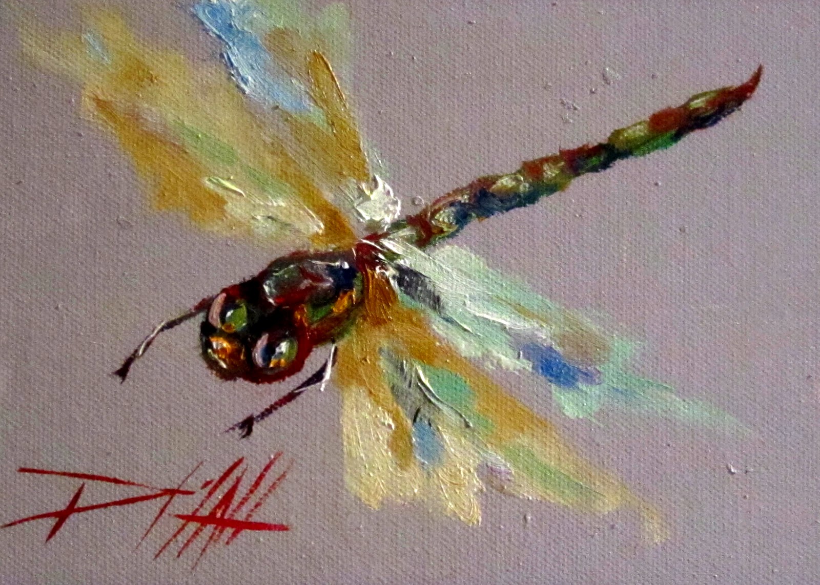 Painting of the Day, Daily Paintings by Delilah Dragonfly