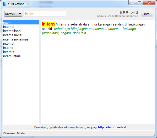 KBBI Offline v1.3 - Edu X Soft