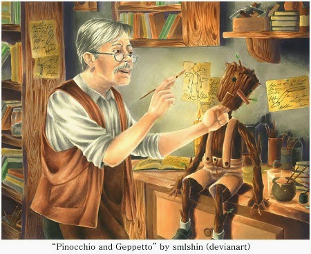 http://smlshin.deviantart.com/art/Pinocchio-and-Geppetto-438545968