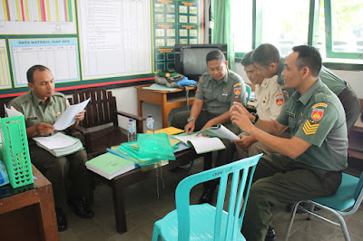 KUNJUNGAN TIM DALWASGAR DAN VERIFIKASI BIDANG OPS DI KODIM SRAGEN