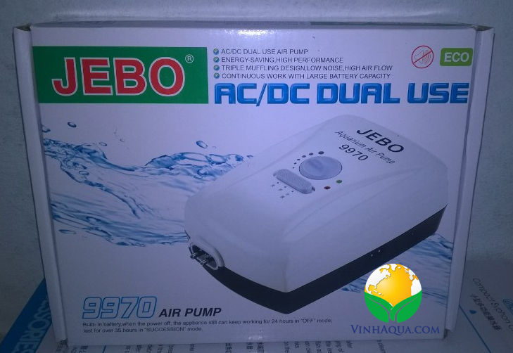 máy sủi oxy 2 dòng điện Jebo 9970 chủ dộng cung cấp oxy cho hồ thủy sinh ngay cả khi cúp điện máy sủi oxy 2 dòng điện Jebo 9970 chủ dộng cung cấp oxy cho hồ thủy sinh ngay cả khi cúp điện