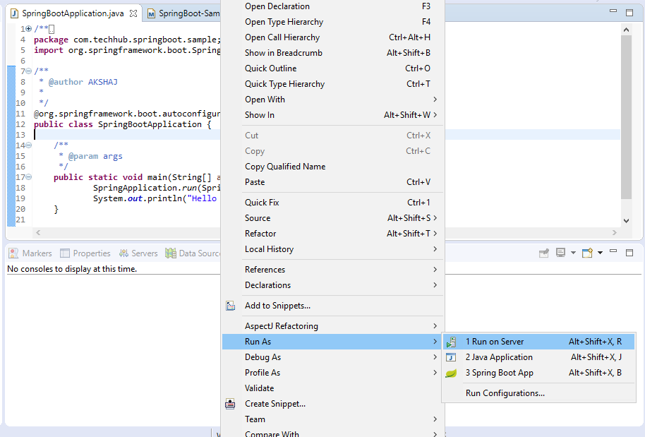 Spring Boot Sample Application
