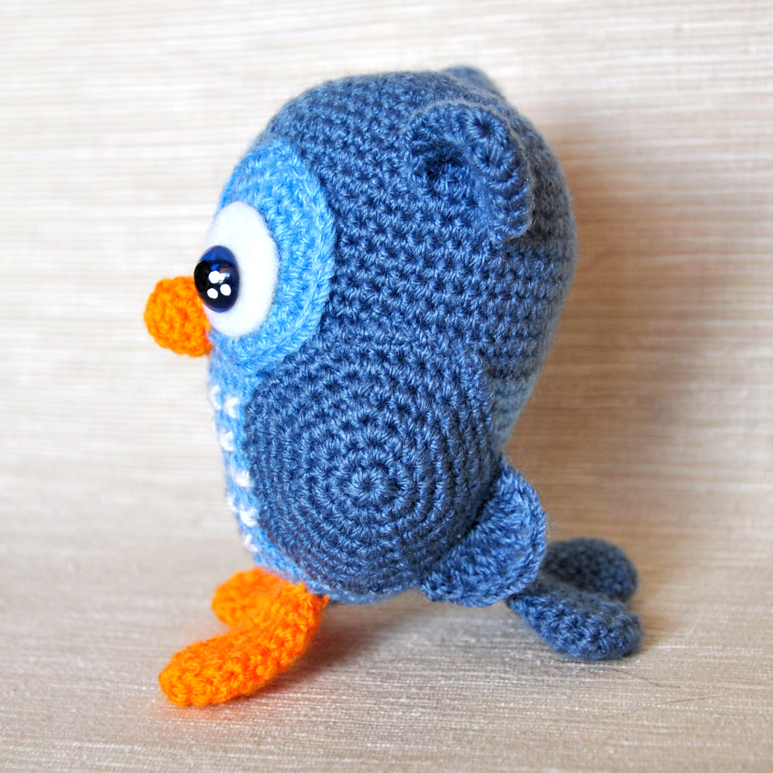 Kit Amigurumi Búho, Pingüino y Rana