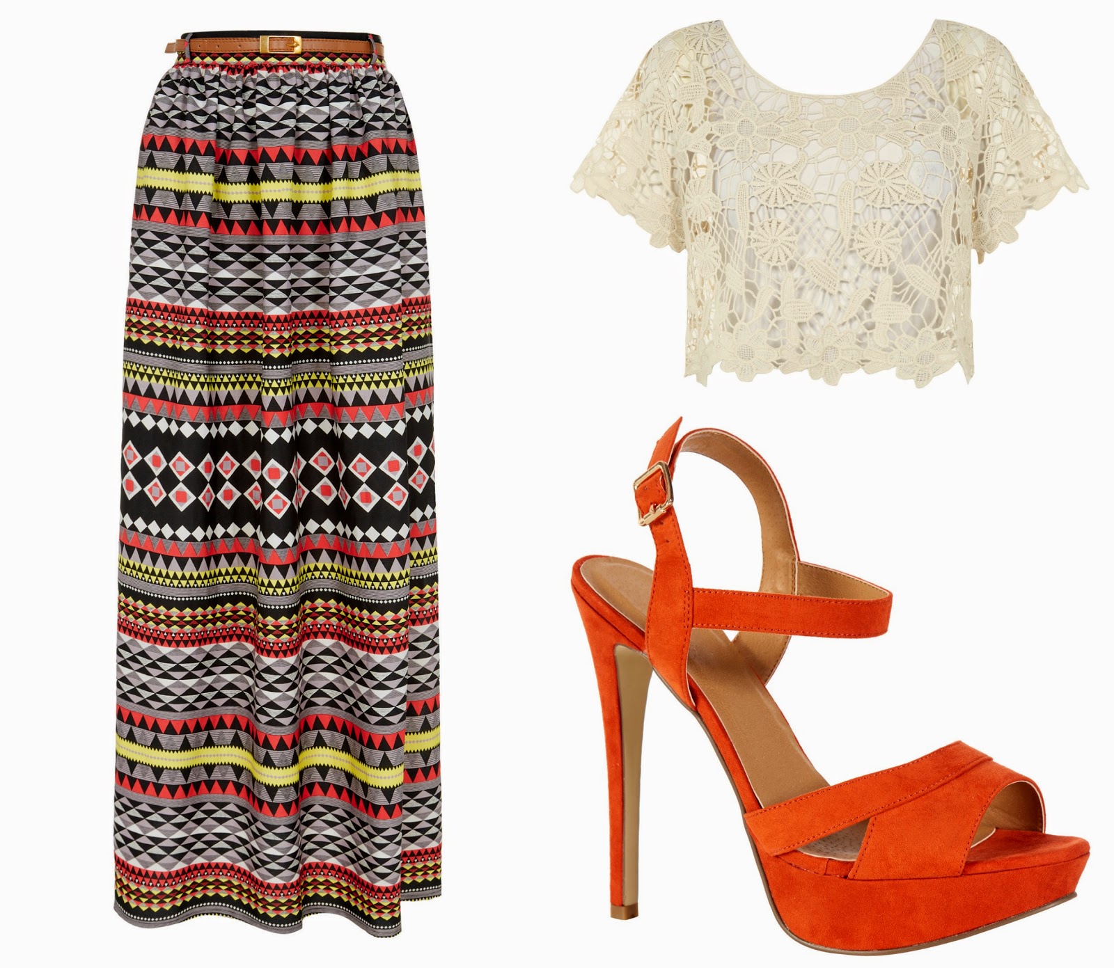 orange sandals primark