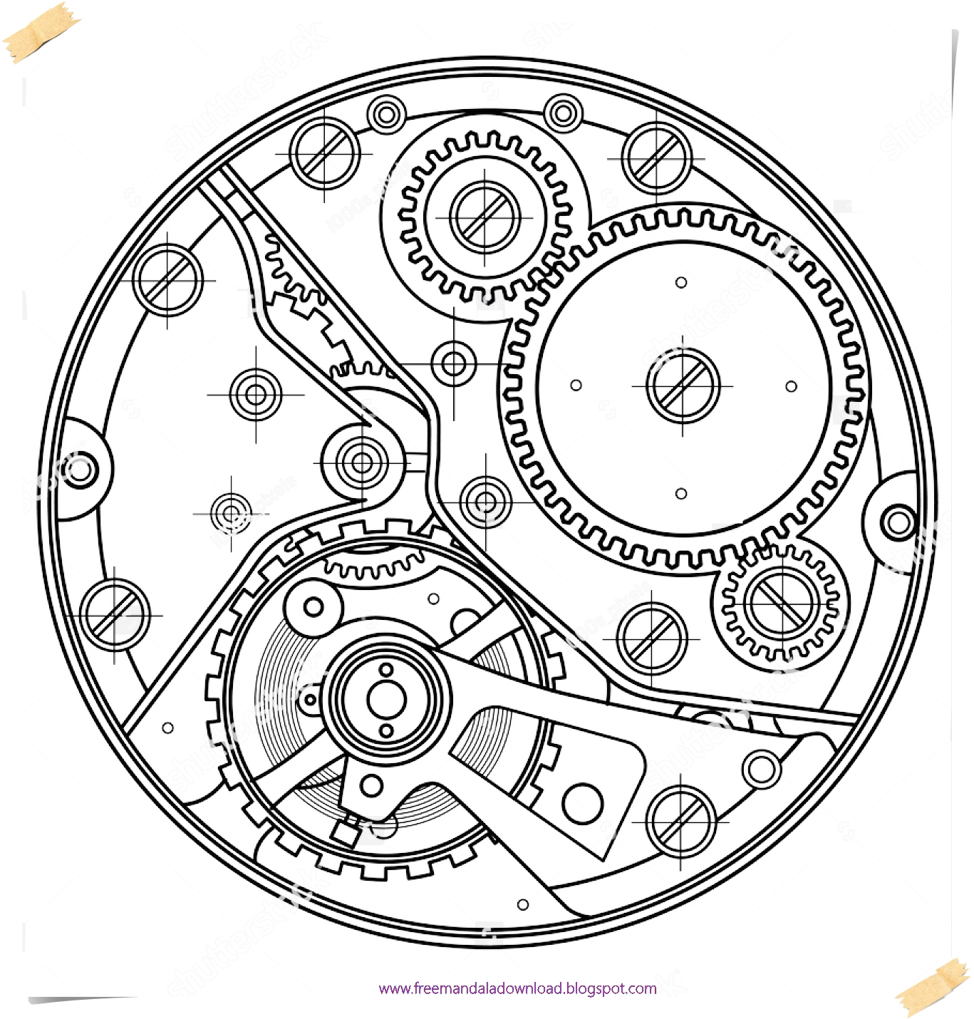 Mechanische Uhren MandalaMechanical watches mandala