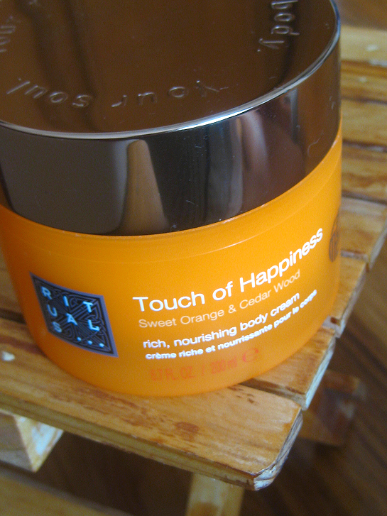 my love list rituals touch of happiness body cream.