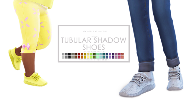 Sims 4 CC's - The Best: ADIDAS TUBULAR SHADOW SHOES by onyxsims