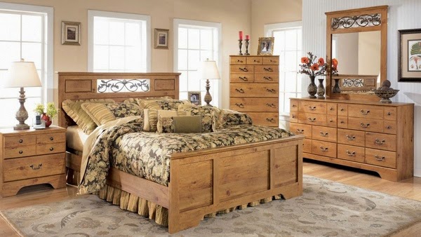 Ideas for the bedroom in rustic style