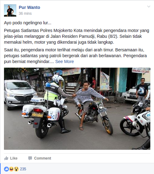 Kendarai Motor Tak Pakai Helm dan Tanpa Kelengkapan Motor, Remaja ini Jadi Bahan Bully