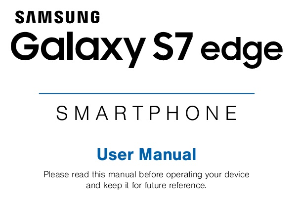 User Manual Download: Samsung Galaxy S7 Edge User Manual PDF Free Download