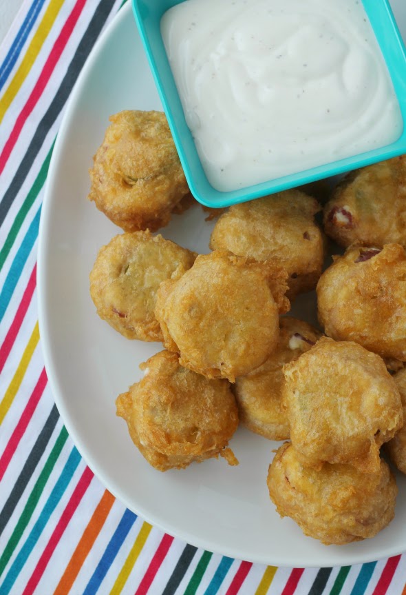 Beer Battered Pickle Wraps - take a standard appetizer up a notch! 