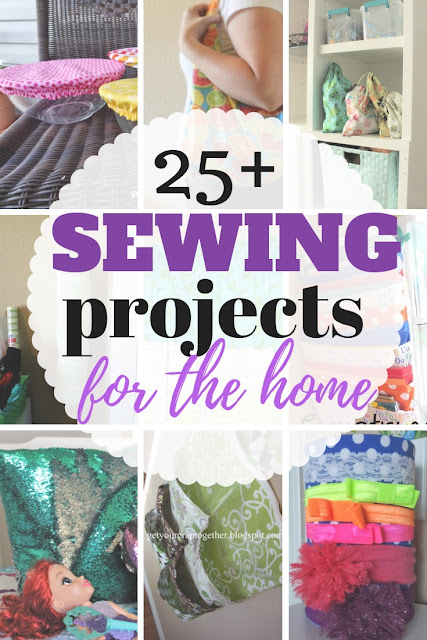 Sewing for the home doesn't have to be hard.  Check out the more than 30 free easy sewing projects for the home.