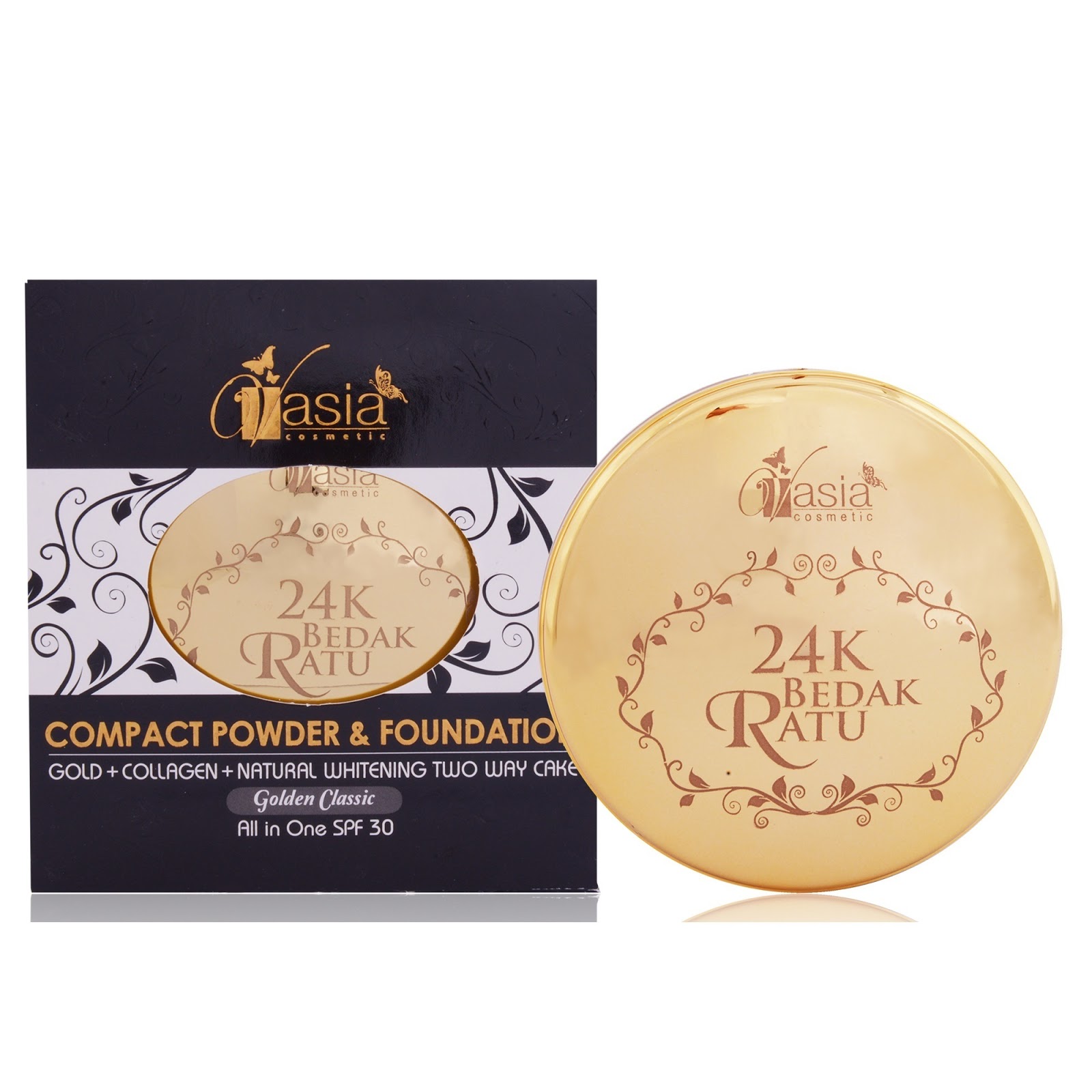 GEDUNG CIK LELA: V'ASIA 24K BEDAK RATU GOLDEN CLASSIC & NATURAL BEIGE